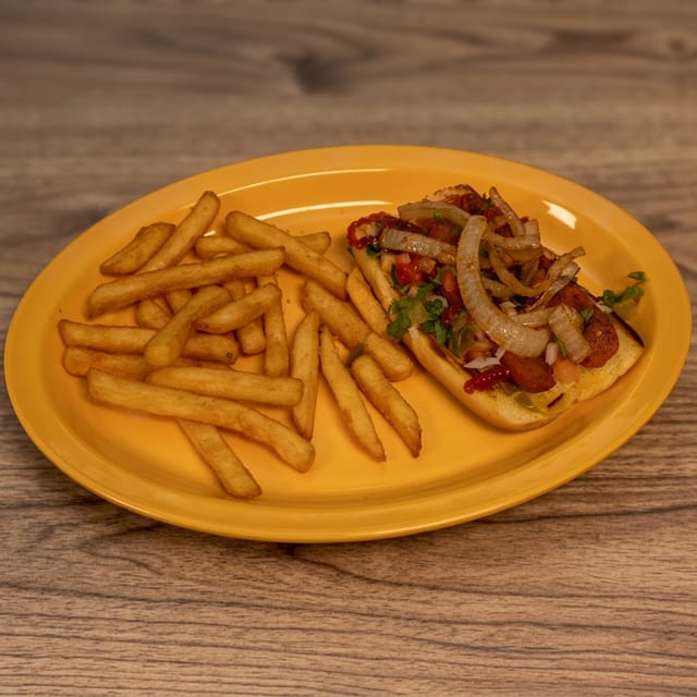 1 Hot Dog Mexicano.