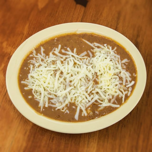 Refried Beans with Cheese.