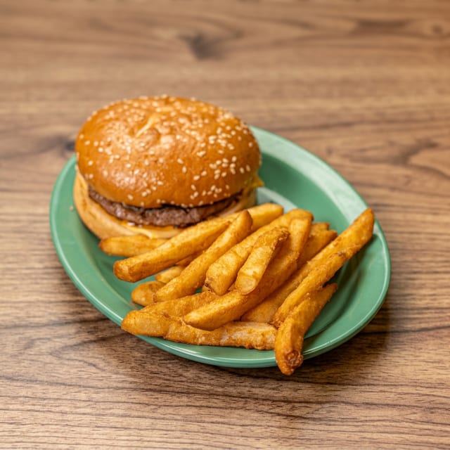 Cheeseburger With Fries.