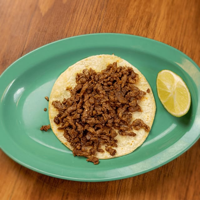Taco w/ meat only.