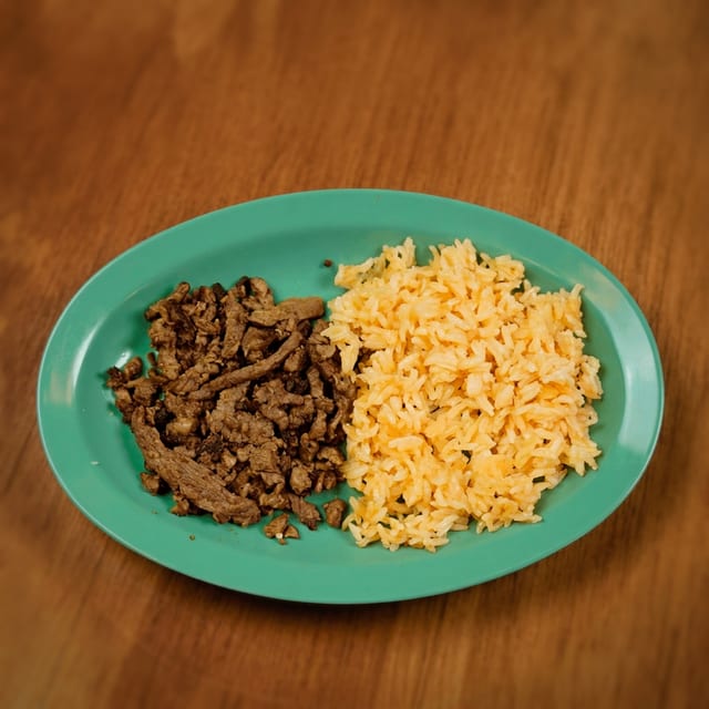 Rice And Meat.
